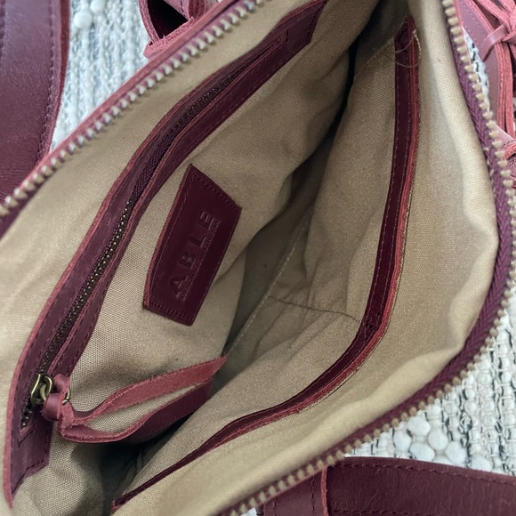 Able Rachel crossbody in Dark Cherry - Picture 15 of 16
